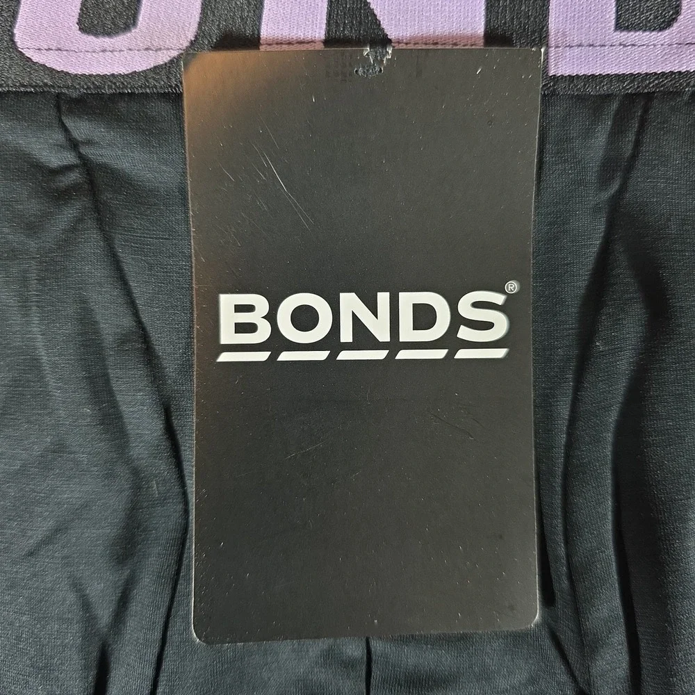 Bonds Underwear Anti-Chafing Boxer XXL 3 Pack Black & White/Purple Grey & Yellow